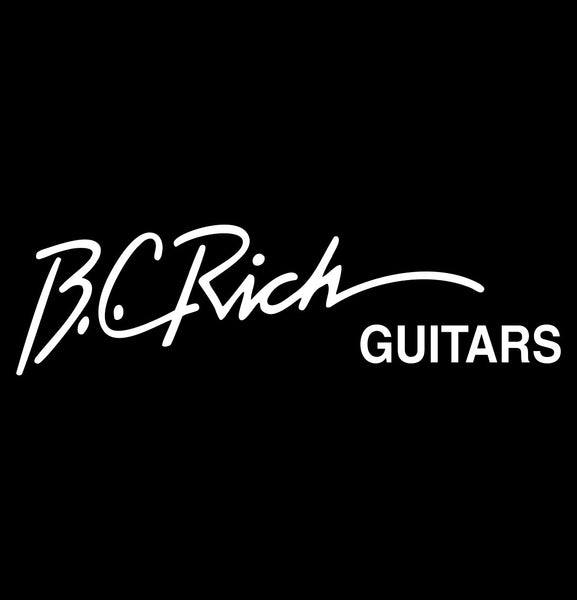 BC Rich Guitars decal, music instrument decal, car decal sticker