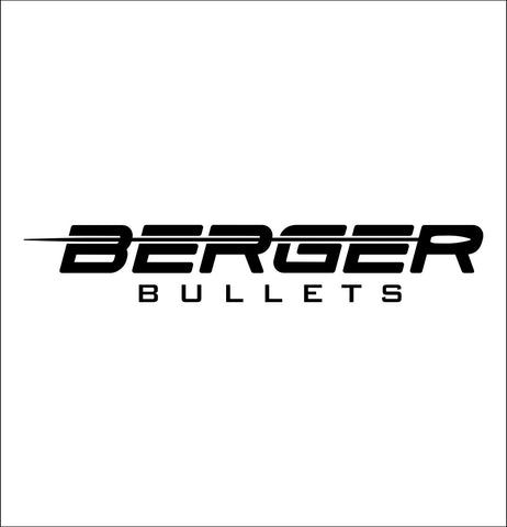 Berger Bullets decal, firearm decal, car decal sticker