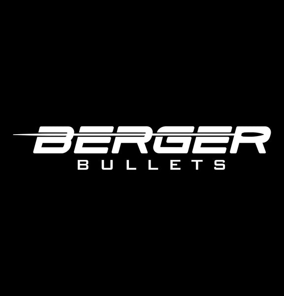 Berger Bullets decal, firearm decal, car decal sticker