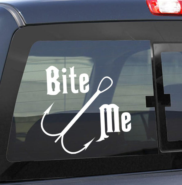  fishing decal, car decal sticker
