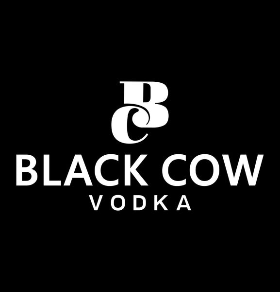 Black Cow Vodka decal, vodka decal, car decal, sticker