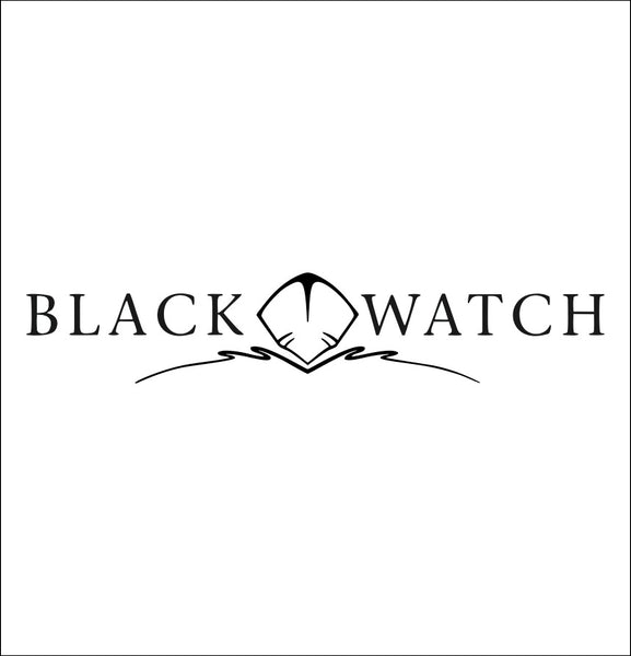 Black Watch Boats decal, fishing hunting car decal sticker