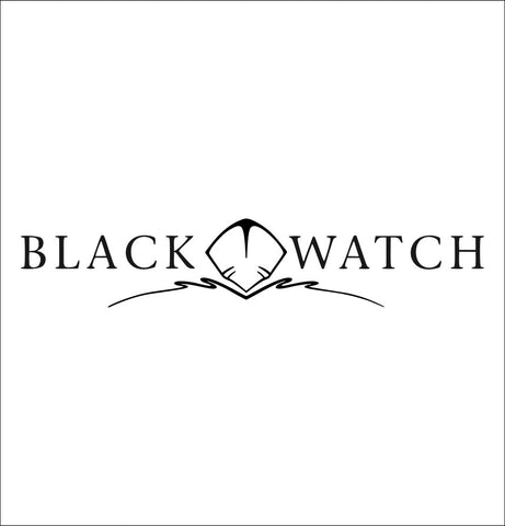Black Watch Boats decal, fishing hunting car decal sticker