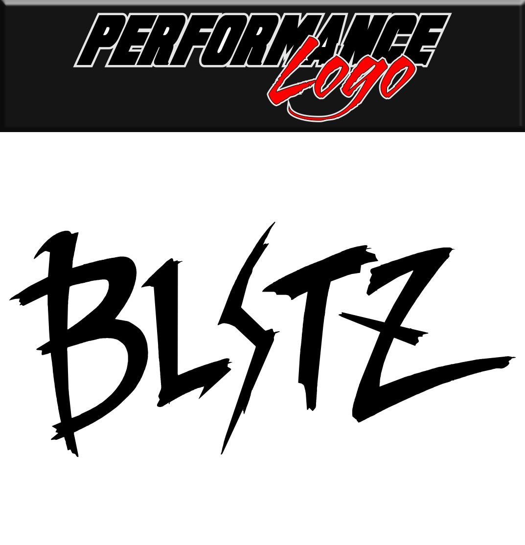 Blitz decal performance decal sticker