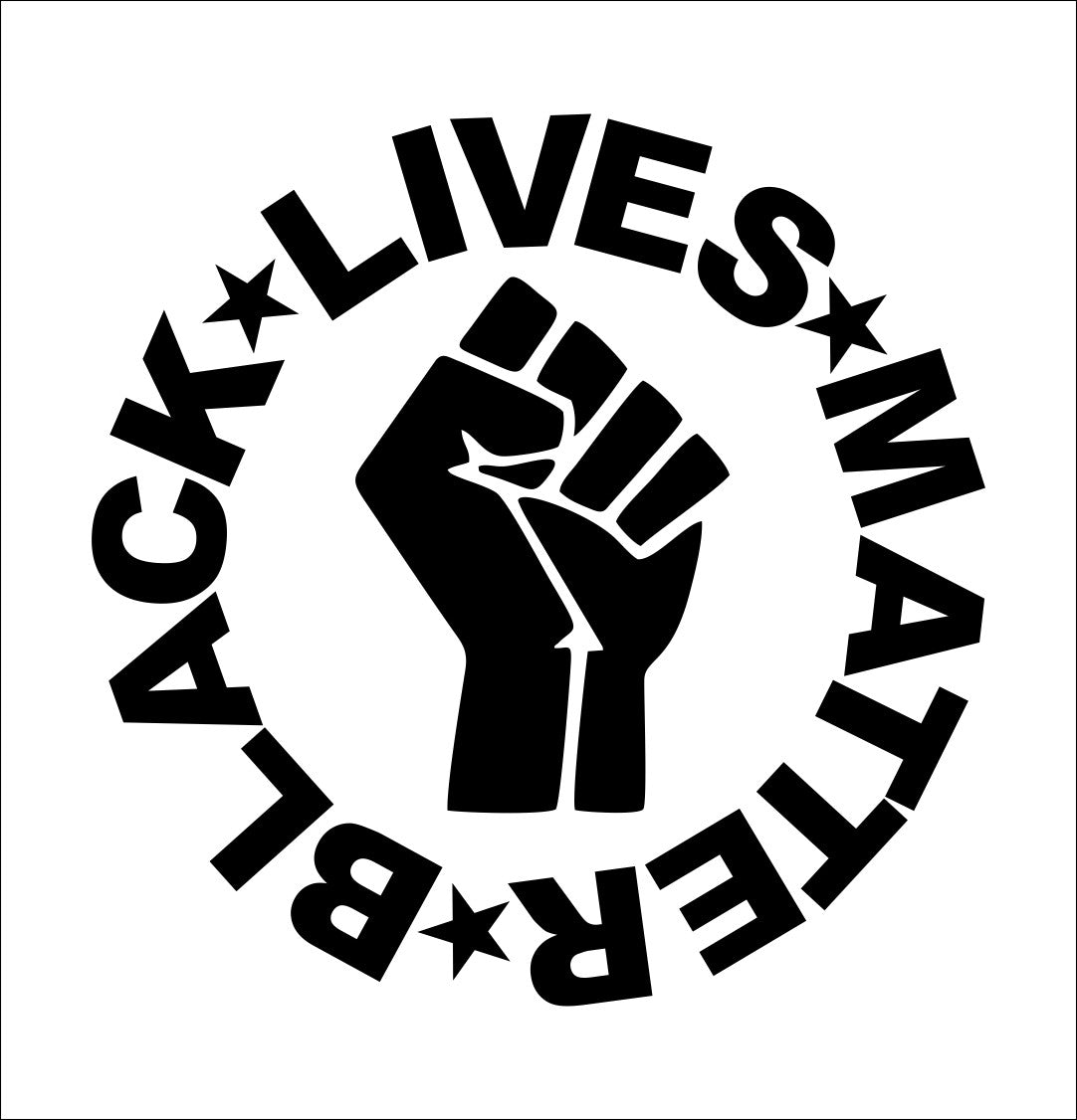 Black Lives Matter decal, BLM decal, car decal sticker