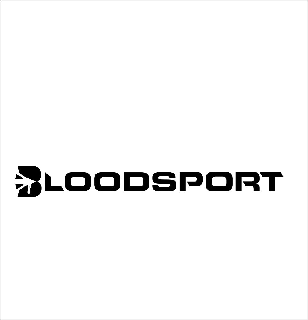 bloodsport archery decal, sticker, hunting fishing decal, car sticker