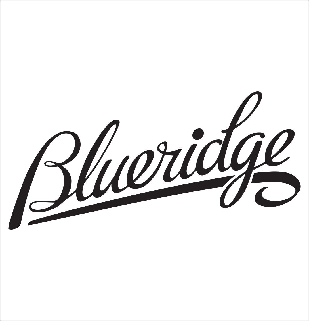 Blue Ridge Cool Lettering Blueridge Guitars decal – North 49 Decals