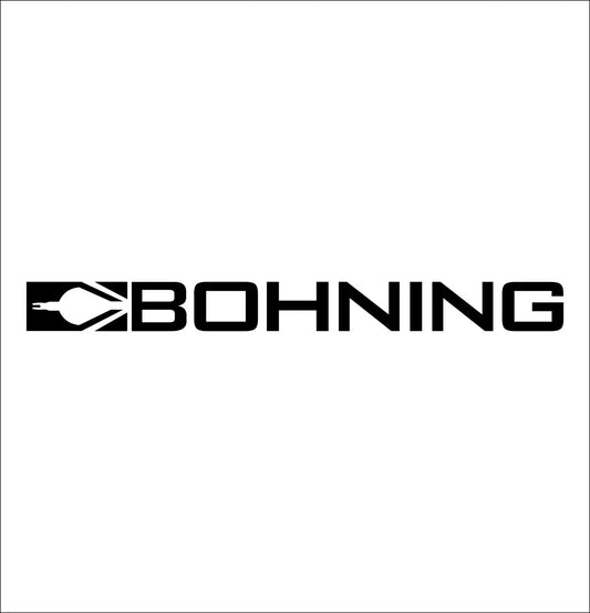 bohning decal, car decal sticker