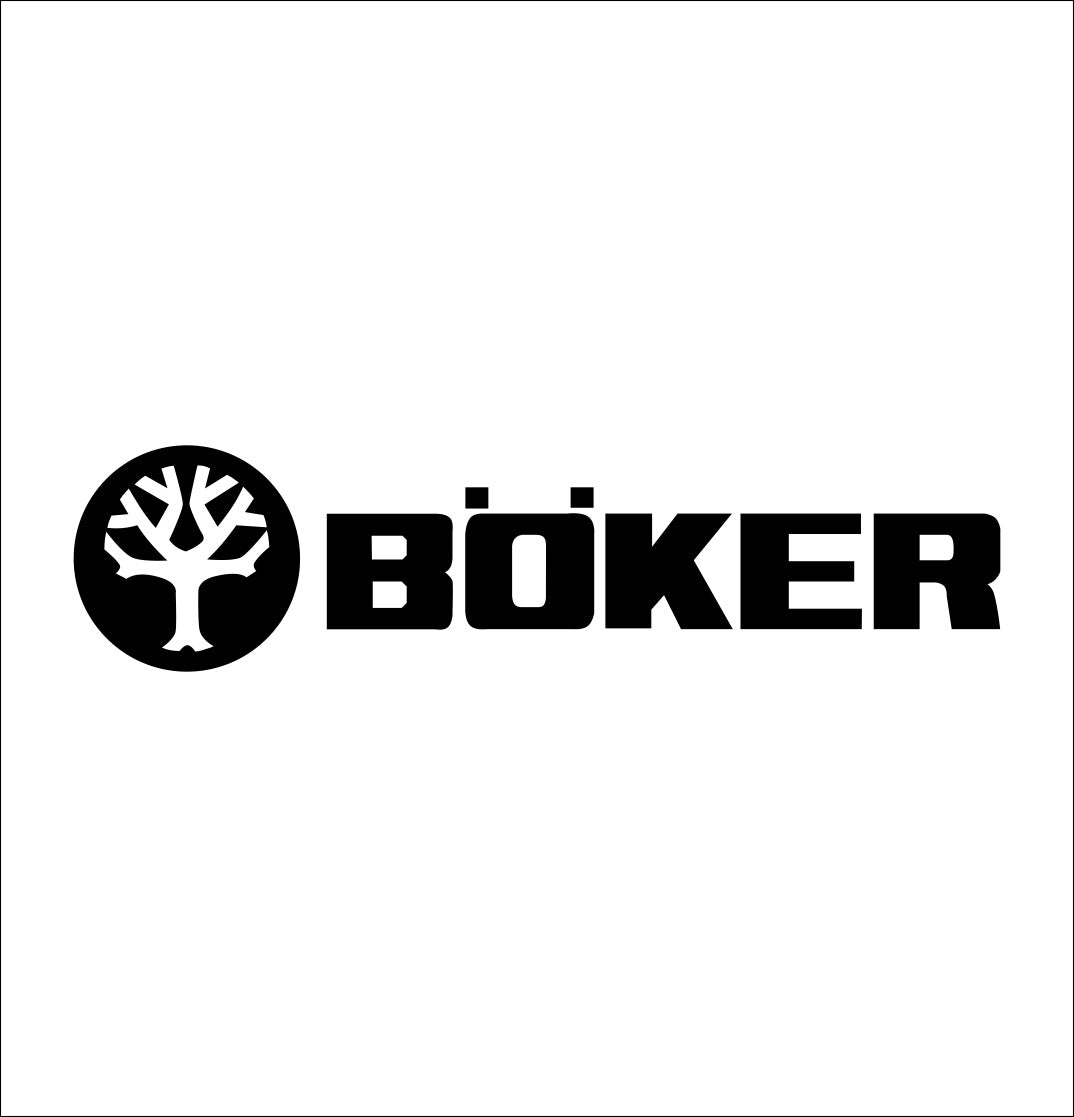 boker decal sticker, hunting fishing decal, car sticker