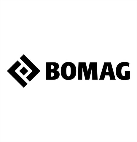 bomag decal, car decal sticker