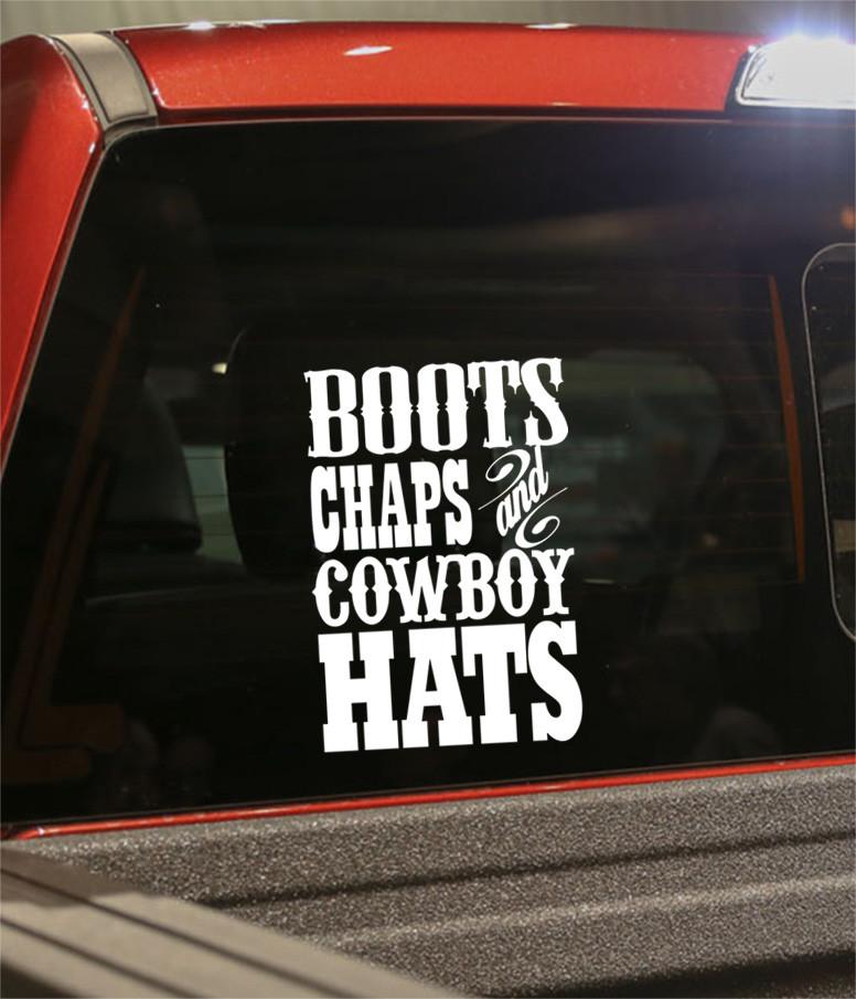 Boots chaps country & western decal - North 49 Decals