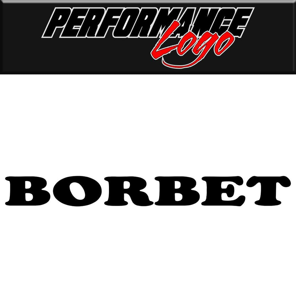 Borbet decal performance decal sticker