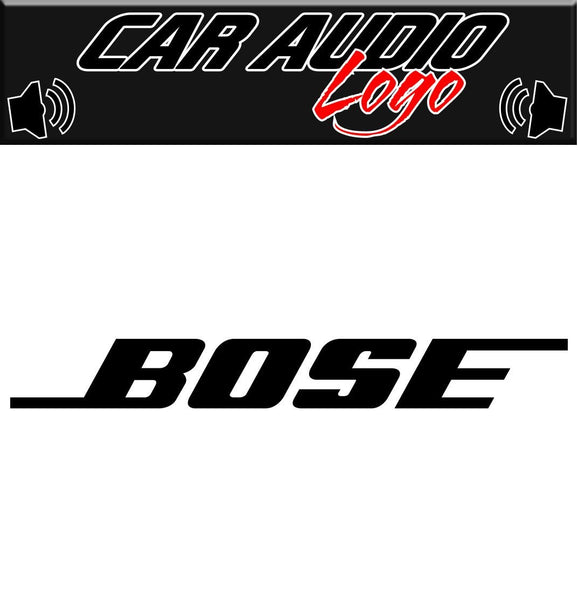 Bose decal, sticker, audio decal