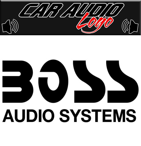 Boss Audio decal, sticker, audio decal