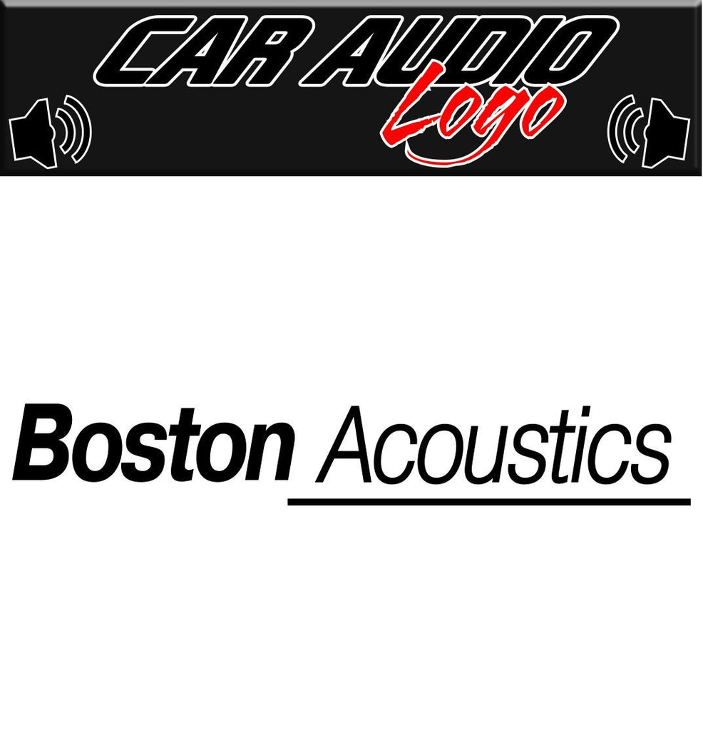Boston Acoustics decal, sticker, audio decal