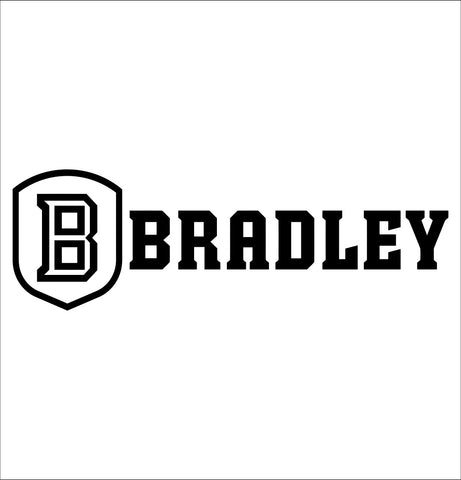 Bradley Braves decal, car decal sticker, college football