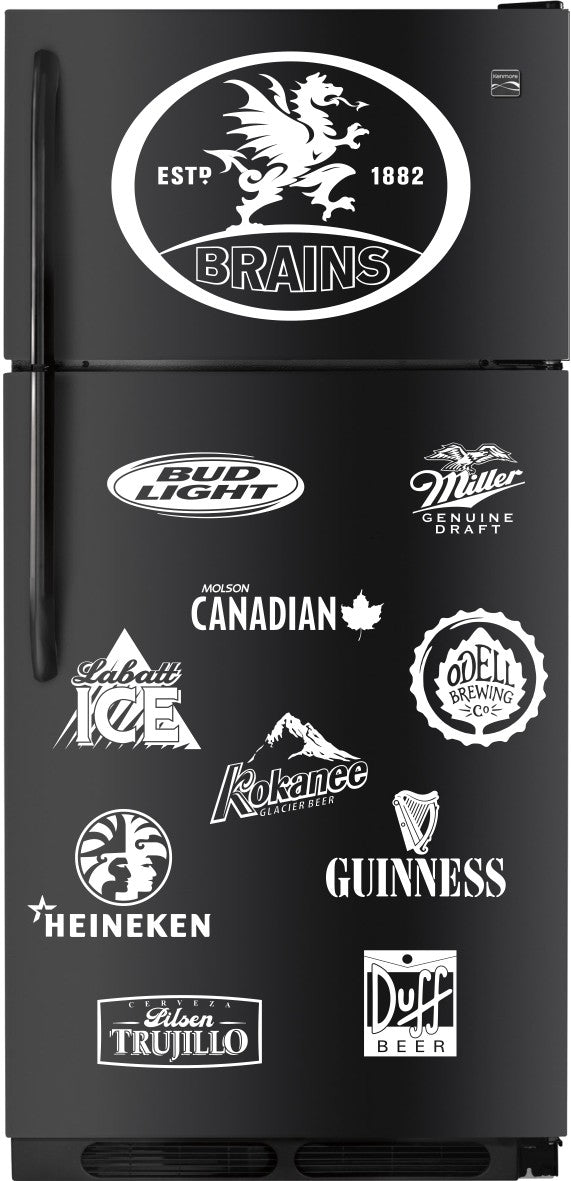 Brains decal, beer decal, car decal sticker