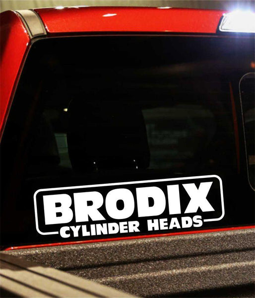 brodix cylinder heads performance logo decal - North 49 Decals