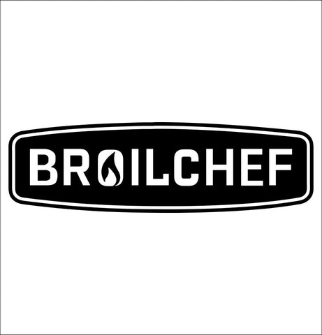 Broilchef decal, barbecue decal  smoker decals, car decal