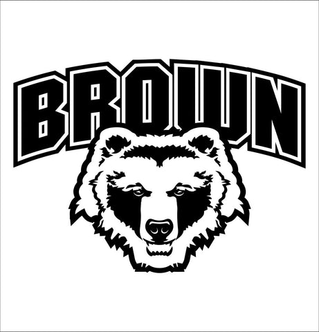 Brown University Bears decal, car decal sticker, college football