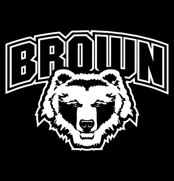 Brown University Bears decal, car decal sticker, college football