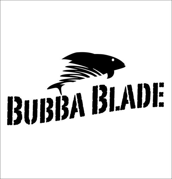 bubba blade decal, car decal sticker