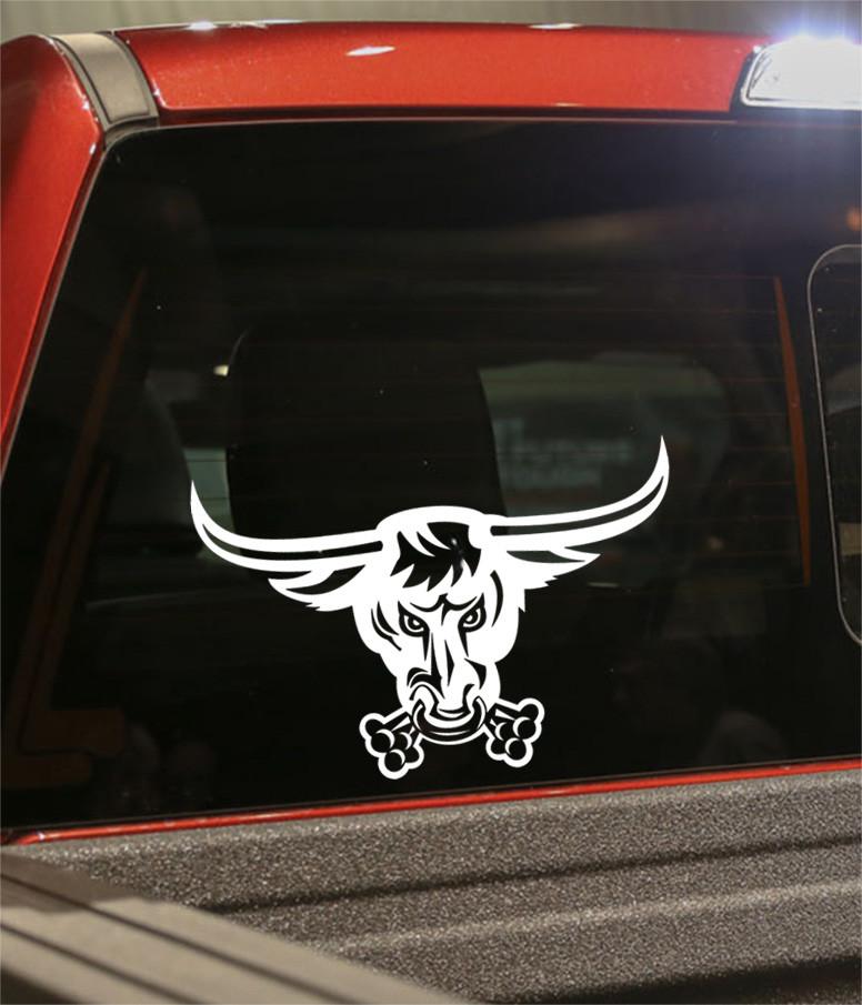 bull 3 flaming animal decal - North 49 Decals