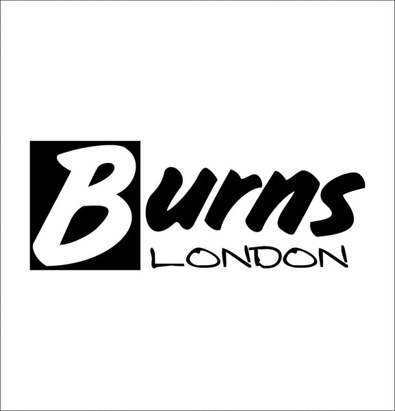 Burns London decal, music instrument decal, car decal sticker