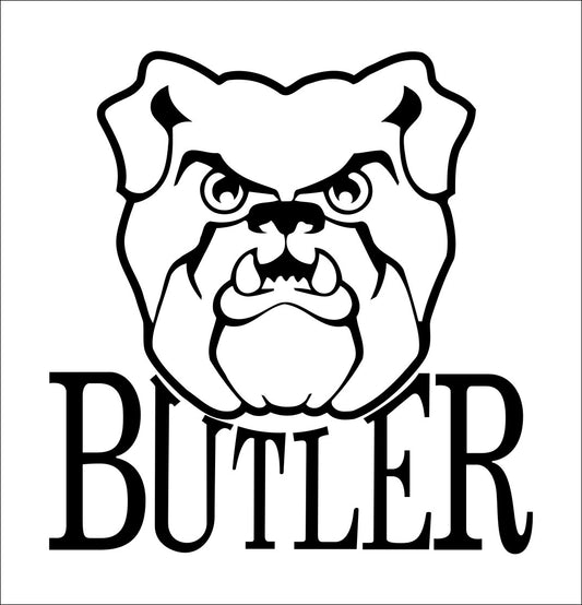 Butler Bulldogs decal, car decal sticker, college football
