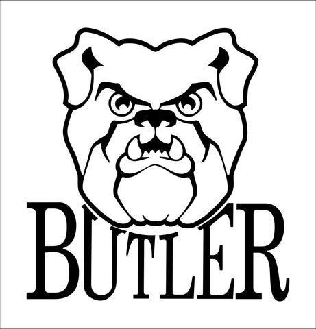 Butler Bulldogs decal, car decal sticker, college football