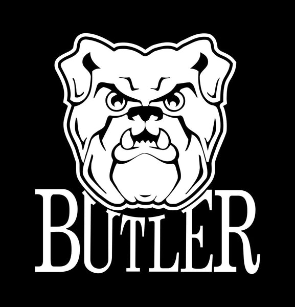 Butler Bulldogs decal, car decal sticker, college football