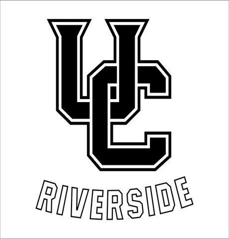 California Riverside Highlanders decal, car decal sticker, college football