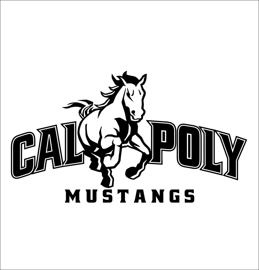 Cal Poly Mustangs decal, car decal sticker, college football