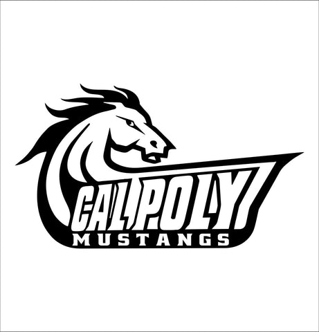 Cal Poly Mustangs decal, car decal sticker, college football