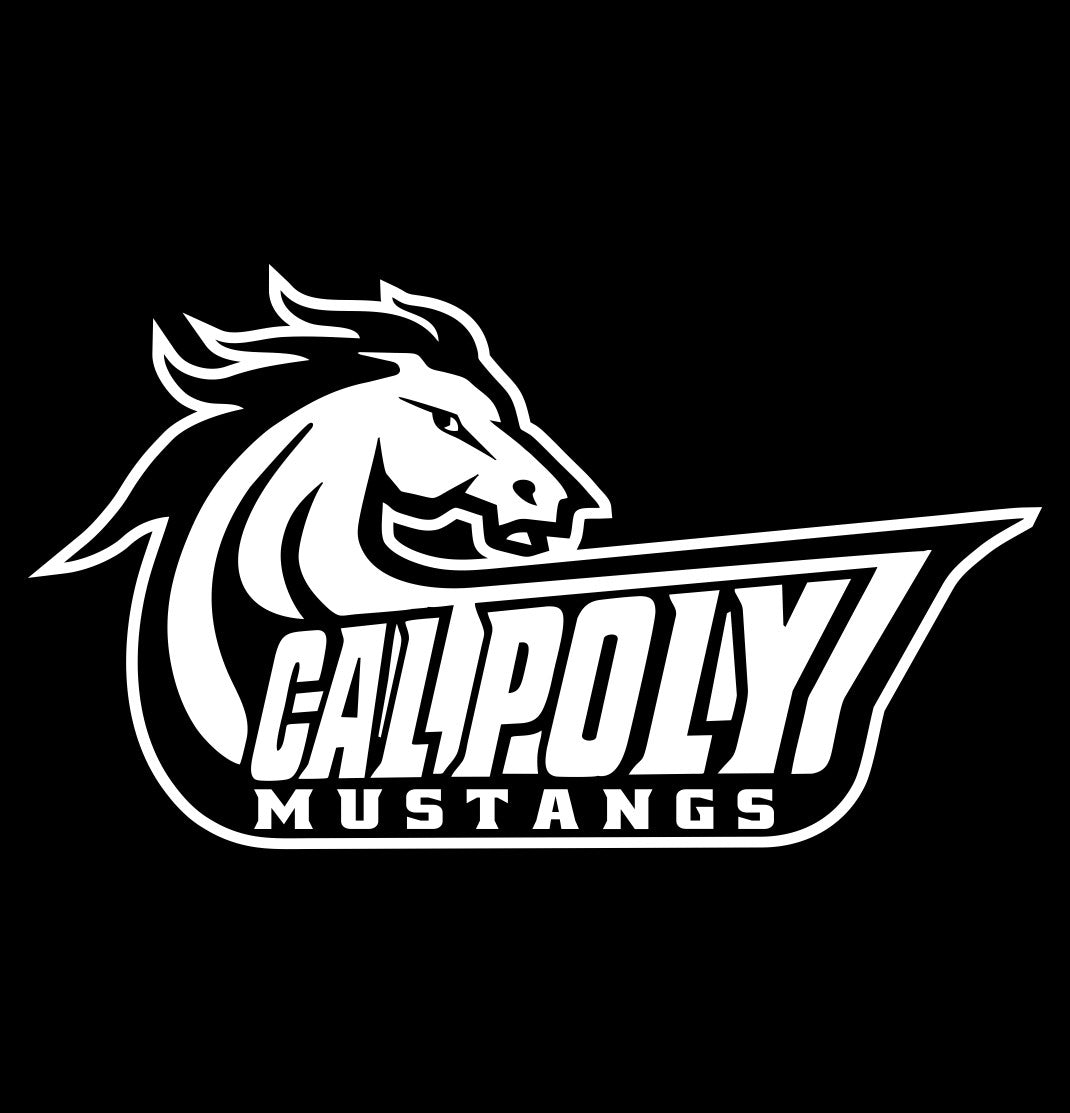 Cal Poly Racing Baba Sticker Cal Poly Mustangs 2 decal – North 49 Decals
