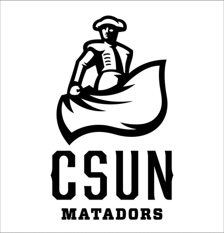 Cal State Matadors decal, car decal sticker, college football