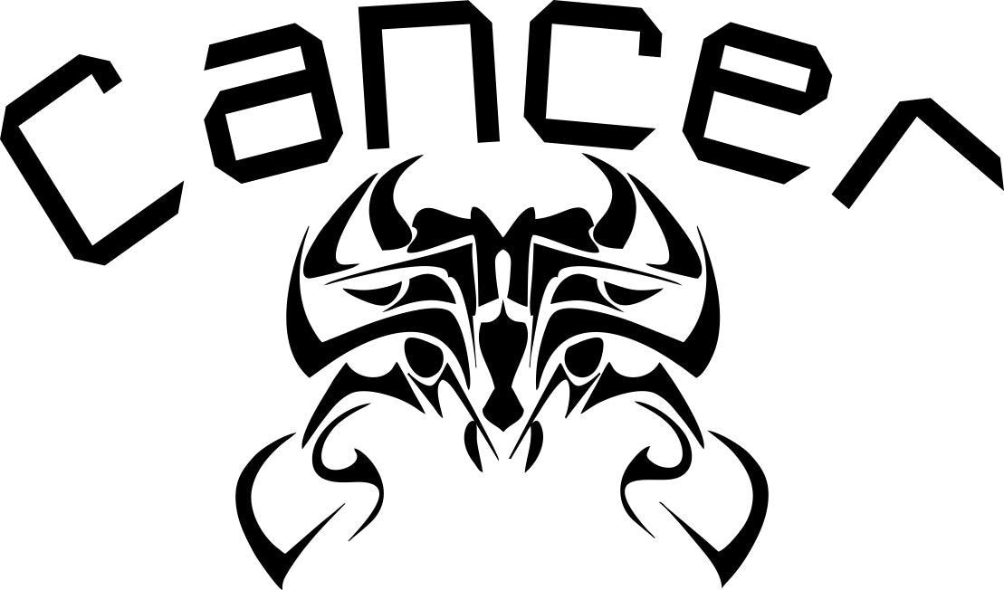 cancer 1 zodiac decal - North 49 Decals