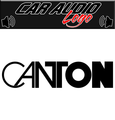Canton decal, sticker, audio decal