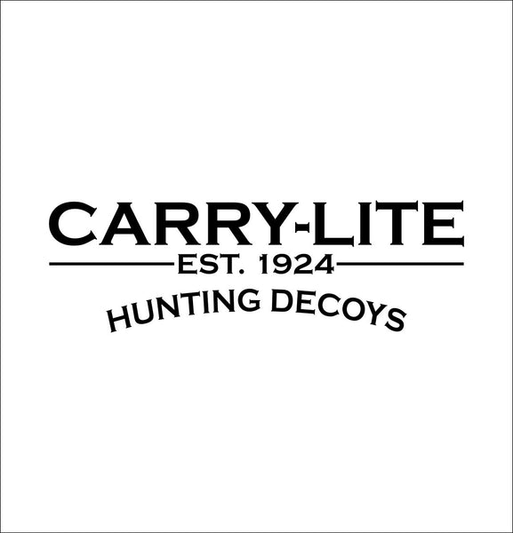 Carry Lite Decoys decal, racing sticker