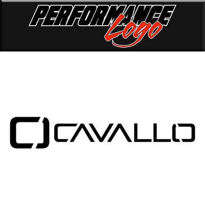 Cavallo Wheels decal, performance car decal sticker