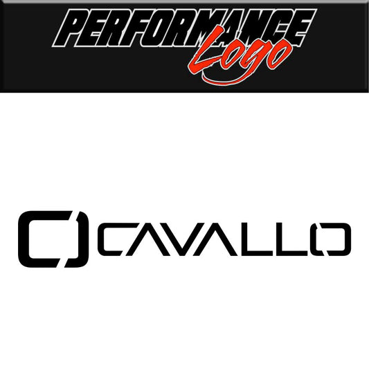 Cavallo Wheels decal, performance car decal sticker