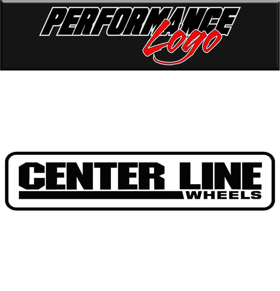 Center Line Wheels decal performance decal sticker