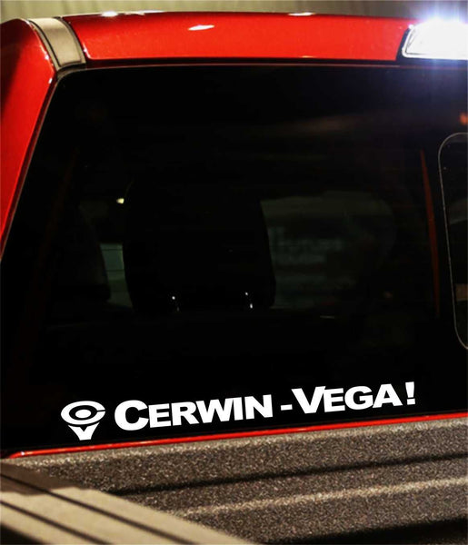 Cerwin Vega decal, sticker, audio decal