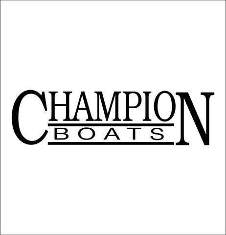 Champion Boats decal, sticker, hunting fishing decal