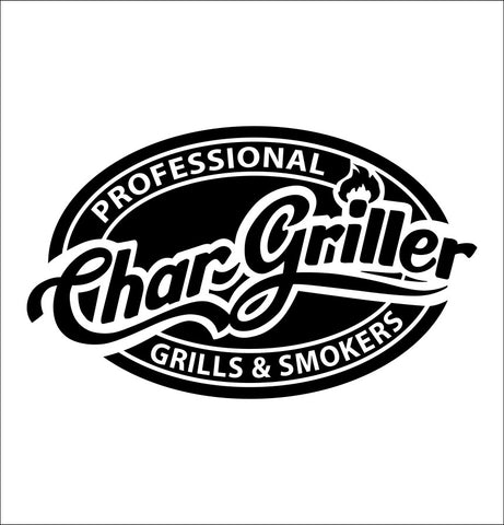 Char-Griller decal, barbecue decal  smoker decals, car decal