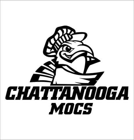 Chattanooga Mocs decal, car decal sticker, college football