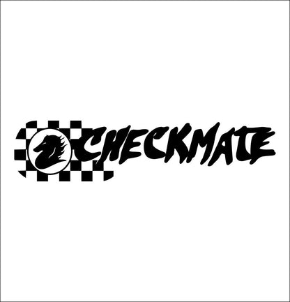 Checkmate Boats decal, fishing hunting car decal sticker