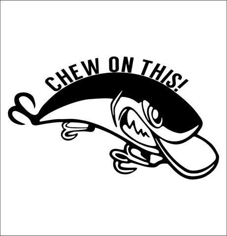 chew on this fishing decal