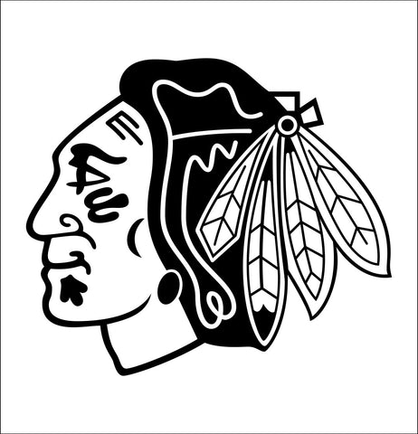 Chicago Blackhawks Retro Logo Die-Cut Decal