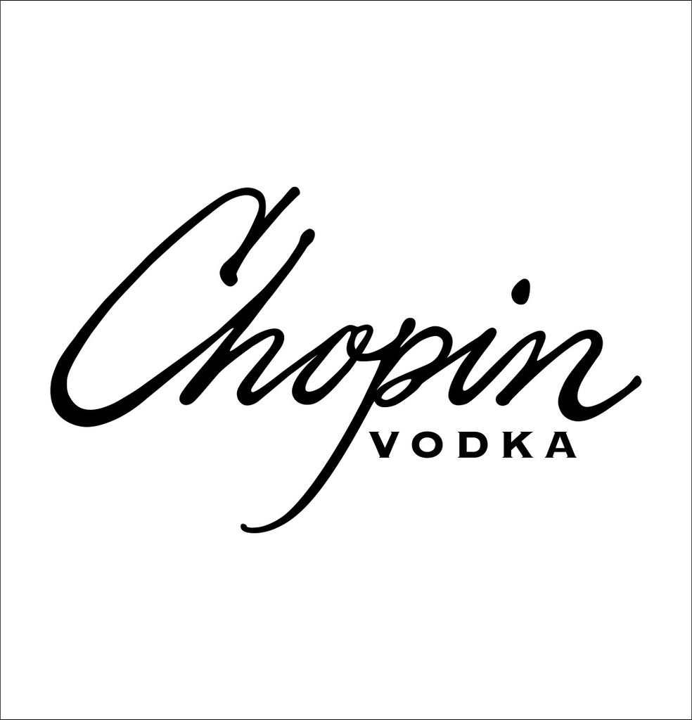 Chopin Vodka decal, vodka decal, car decal, sticker